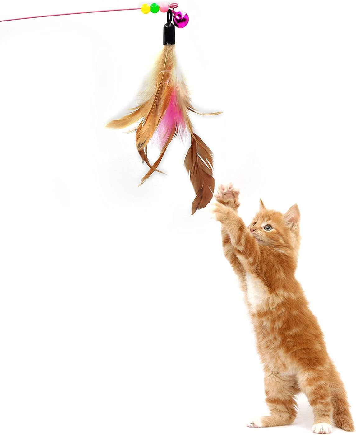 Cat Tunnel for Indoor Cats Interactive, Rabbit Tunnel Toys, Pet Toys Play Tunnels for Cats Kittens Rabbits Puppies Crinkle Collapsible Pop up Black 20"